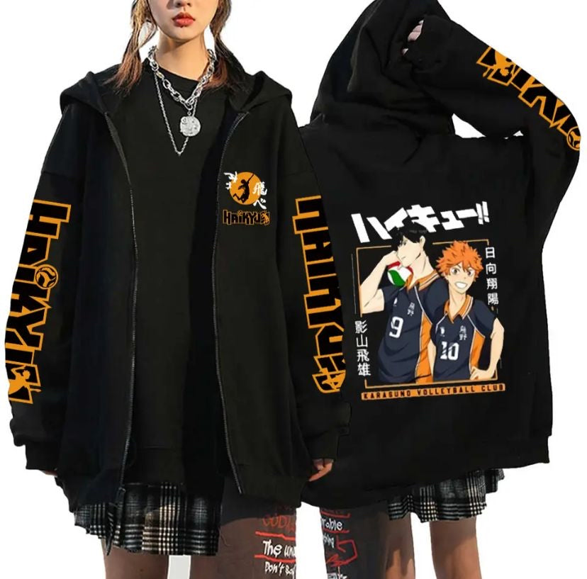 Haikyuu volleyball fleece jacket | Hinata edition