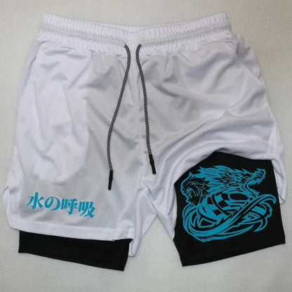 Demon Slayer Double-layer Compression Shorts