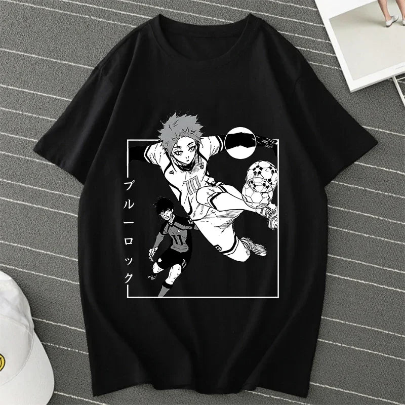Blue Lock Manga Women Summer Shirt