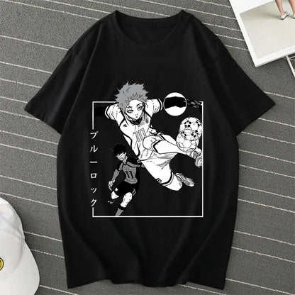 Blue Lock Manga Women Summer Shirt