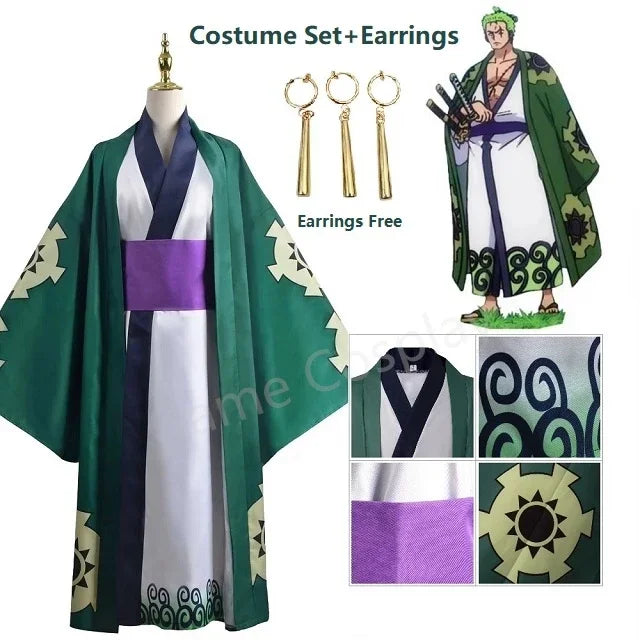 Roronoa Zoro Kimono Cosplay