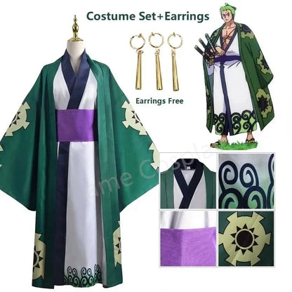 Roronoa Zoro Kimono Cosplay