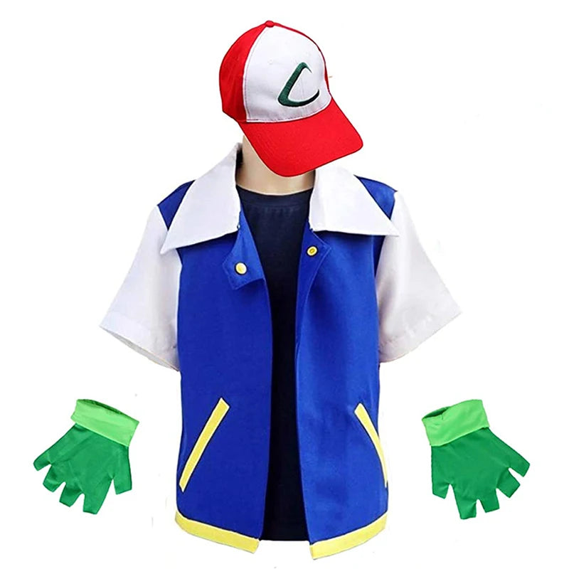 Ash Ketchum Costume Pokemon