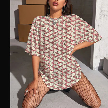 Hello Kitty High Sleeve Fashion Top
