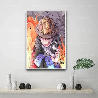 Shinra Kusakabe Canvas Poster