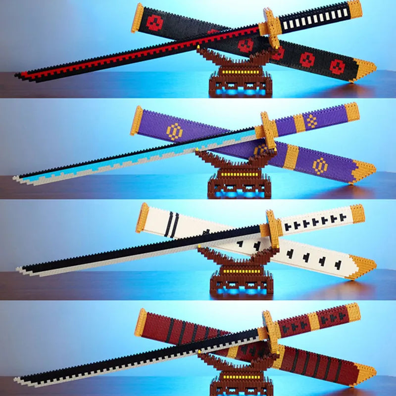 Japanese Anime Butterfly Knife Bricks