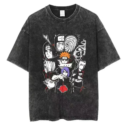 Cotton Men Vintage Naruto Tee
