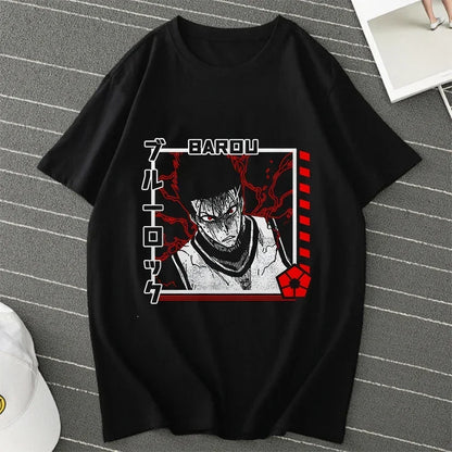 Blue Lock Manga Women Summer Shirt
