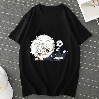 Blue Lock Manga Women Summer Shirt