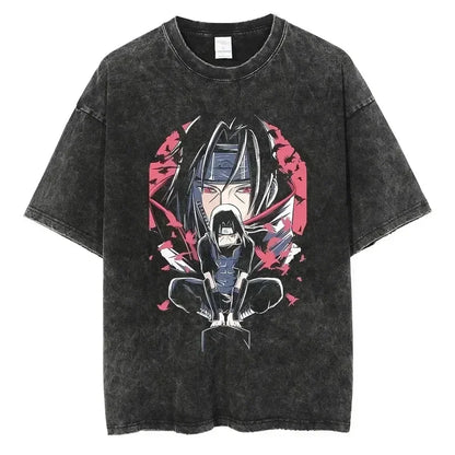 Cotton Men Vintage Naruto Tee