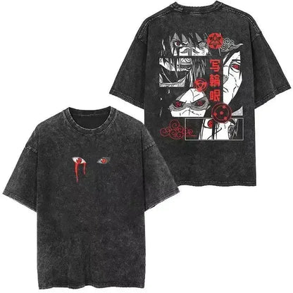 Cotton Men Vintage Naruto Tee