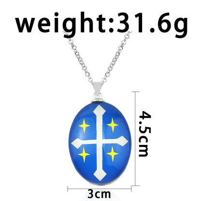 Black Clover Yuno Stone Necklace and Key Chain