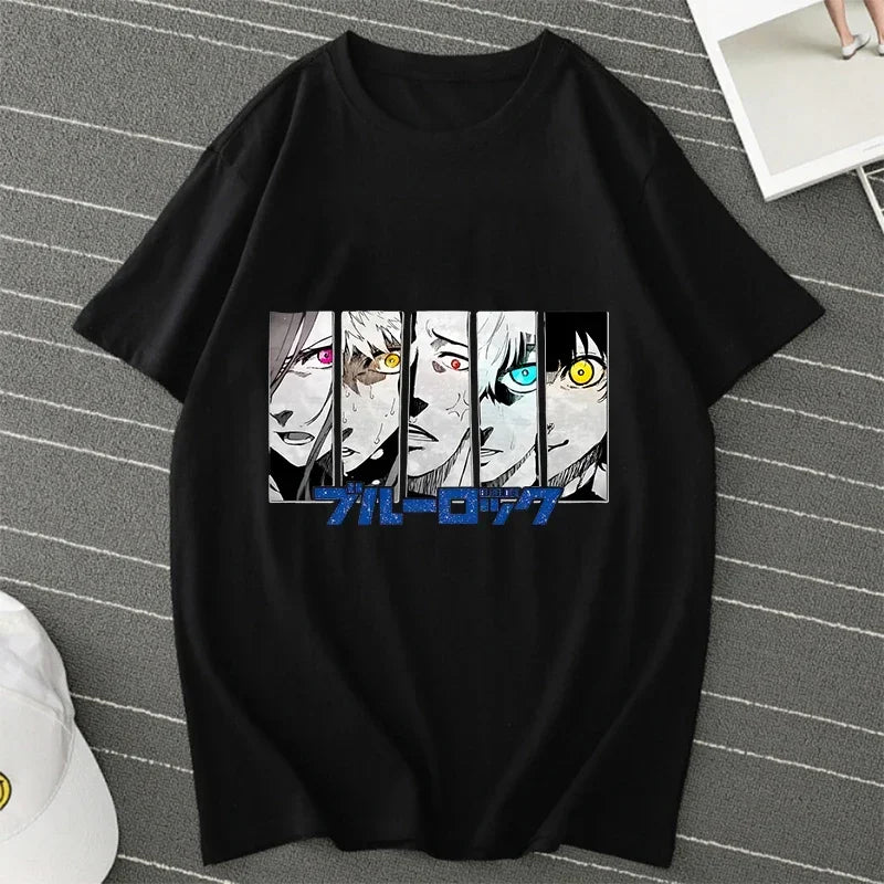 Blue Lock Manga Women Summer Shirt
