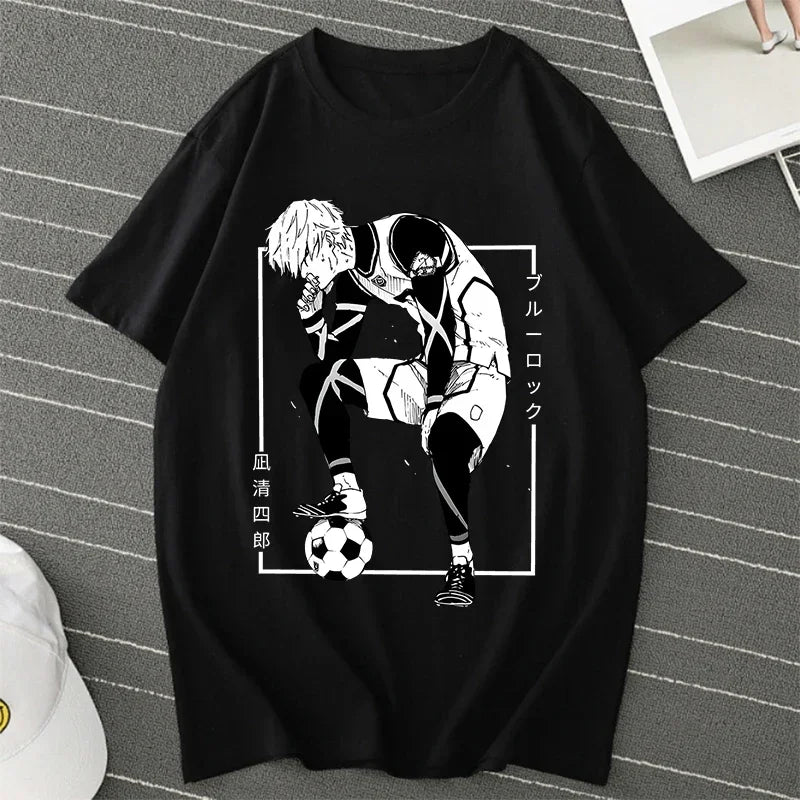 Blue Lock Manga Women Summer Shirt