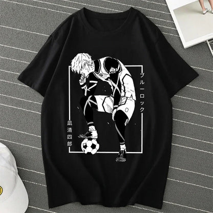 Blue Lock Manga Women Summer Shirt