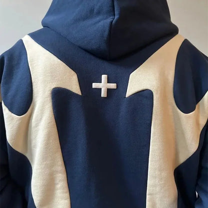 Korean Retro Letter Printed Y2k Hoodie