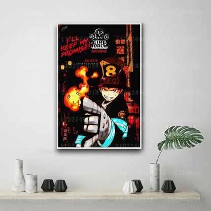 Shinra Kusakabe Canvas Poster