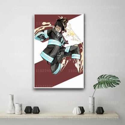 Shinra Kusakabe Canvas Poster