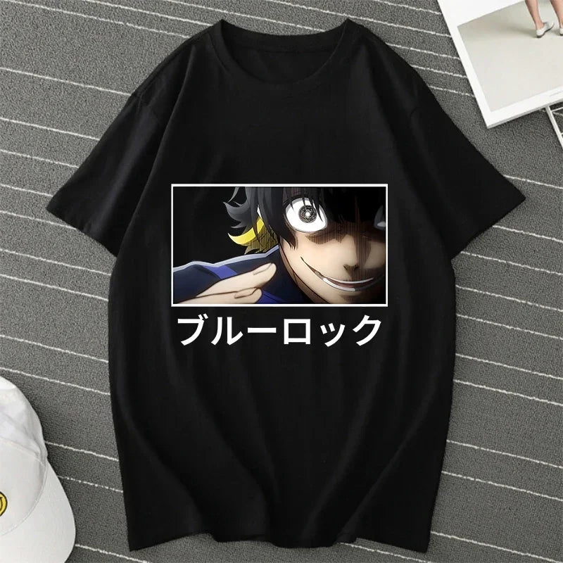 Blue Lock Manga Women Summer Shirt