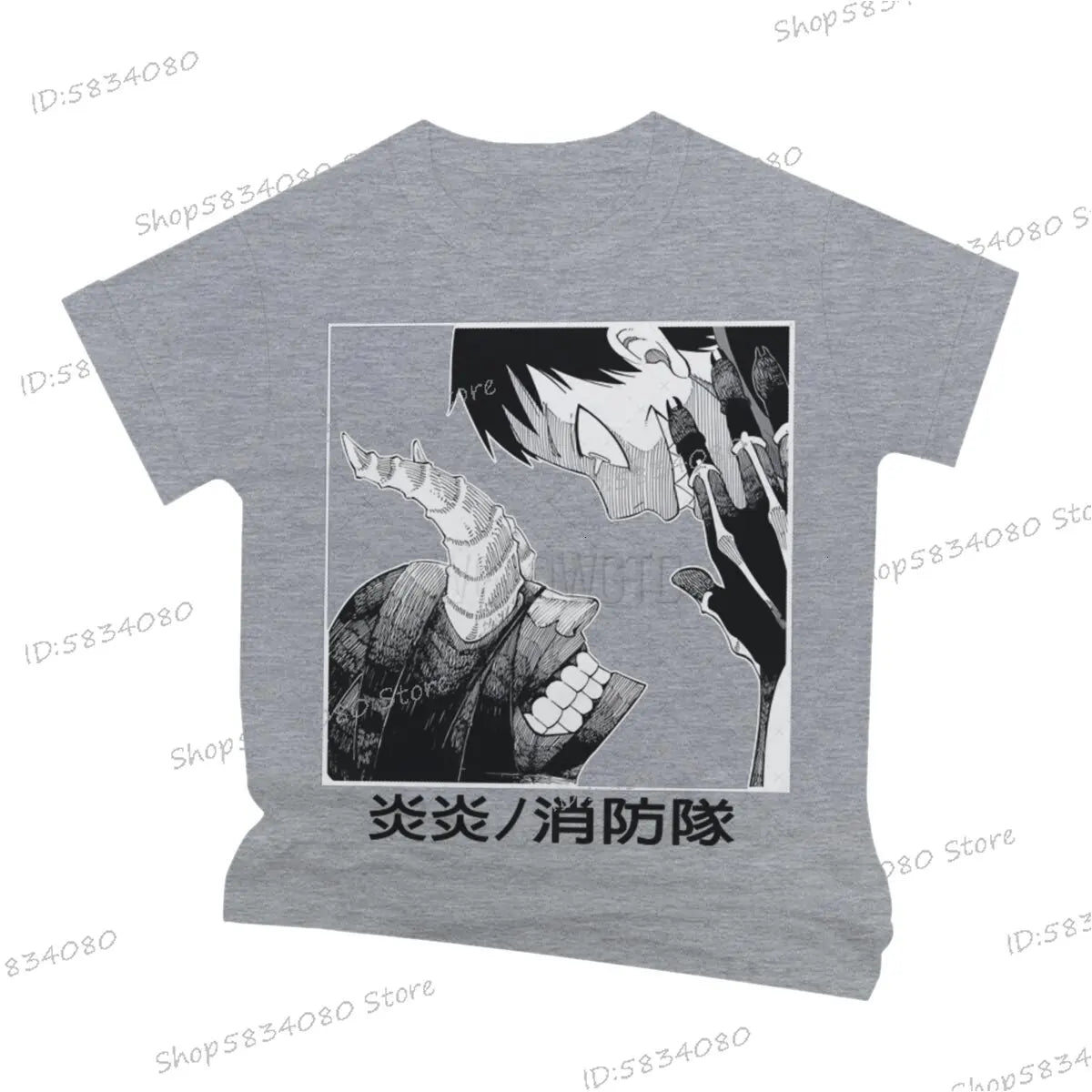 Fire Force T-shrit for Men Women Anime Apparel Soft Tee Gift for Him Fashion Summer Tops Fire Force Graphic Anime Tee T-shirts