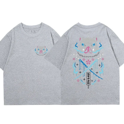 Demon Slayer Mens Gym Shirt Inosuke Hashibira