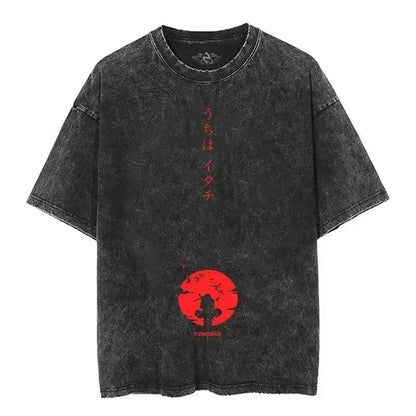 Cotton Men Vintage Naruto Tee