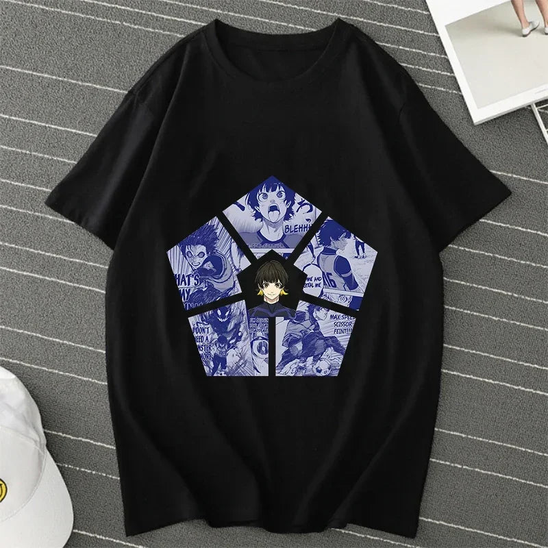 Blue Lock Manga Women Summer Shirt