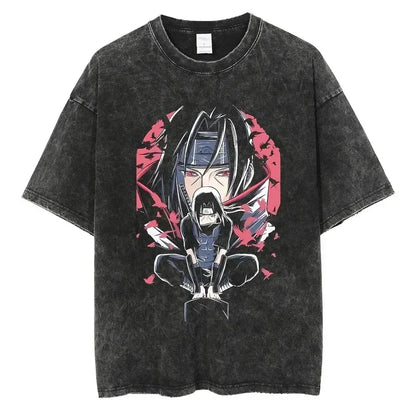 Cotton Men Vintage Naruto Tee
