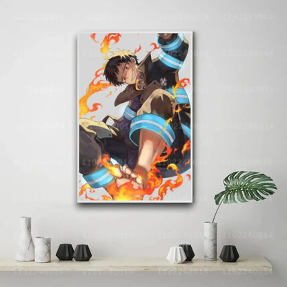 Shinra Kusakabe Canvas Poster