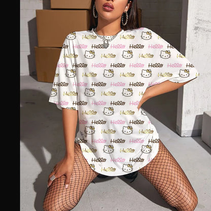 Hello Kitty High Sleeve Fashion Top