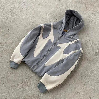 Korean Retro Letter Printed Y2k Hoodie