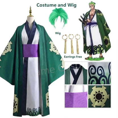Roronoa Zoro Kimono Cosplay