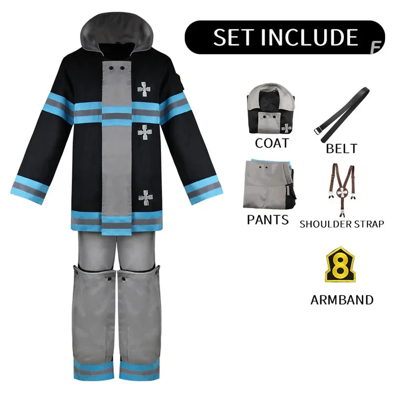 Fire Force Inca Cosplay Fire Force Cosplay Costume – Anime Express