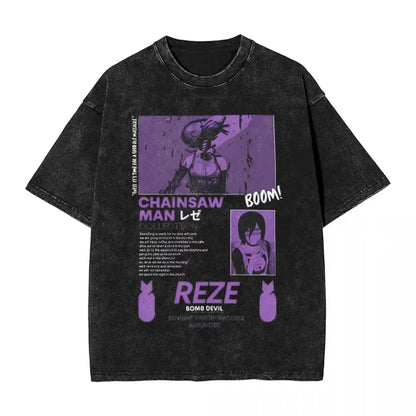 Chainsaw Man Harajuku Male Top