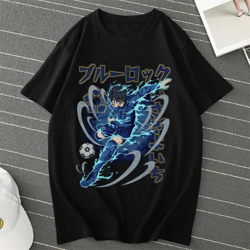 Blue Lock Manga Women Summer Shirt