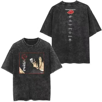 Cotton Men Vintage Naruto Tee