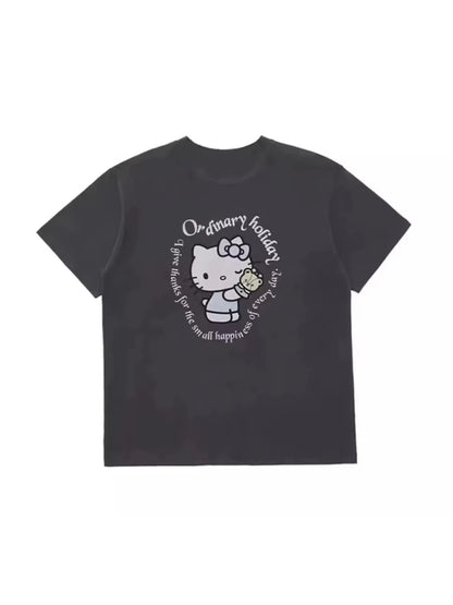 Hello Kitty Summer Casual Loose Tops
