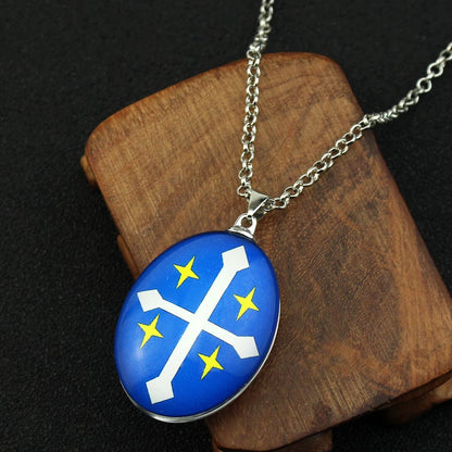 Black Clover Yuno Stone Necklace and Key Chain