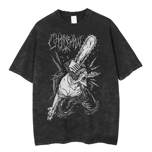 Chainsaw Man Oversized Gym Tee