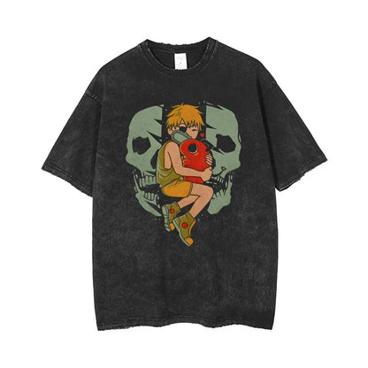 Chainsaw Man Oversized Gym Tee